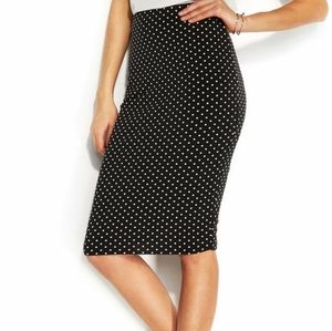 Vince Camuto - Polka Dot Pencil Skirt